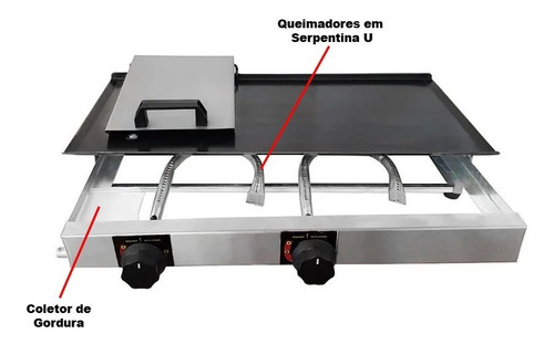 Imagem 3 de 9 de Chapa Para Lanche Semi Profissional 6 Hambugueres Com Prensa