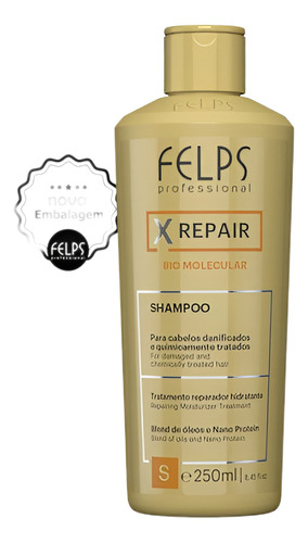 Kit Felps X Repair Shampoo 250ml + Mascara 300g