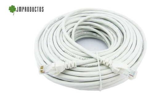 Cable De Red Ethertnet 40 Metros Rj45 Categoria 6