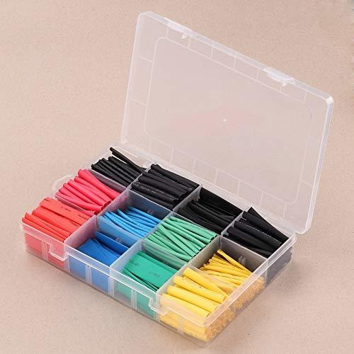 530pcs Tubo Termorretractil 2 1 Kit Aislamiento 4 Color