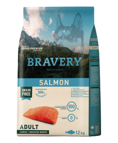 Bravery Salmon Adulto  12kg