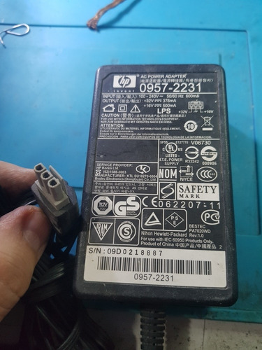 Eliminador Hp 0957-2231 32v 16v Para Impresora 3 Pines Usado (Usado)