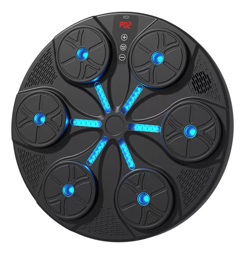 Máquina De Boxe De Música Eletrônico Parede Alvo Preto