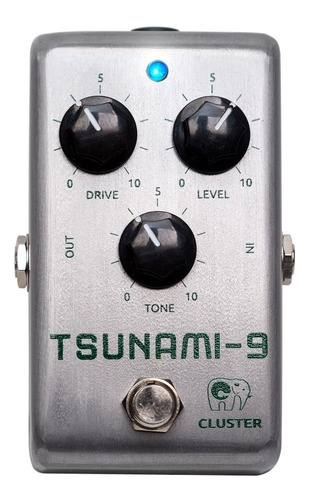 Imagen 2 de 2 de Pedal de efecto Cluster Tsunami-9 plateado