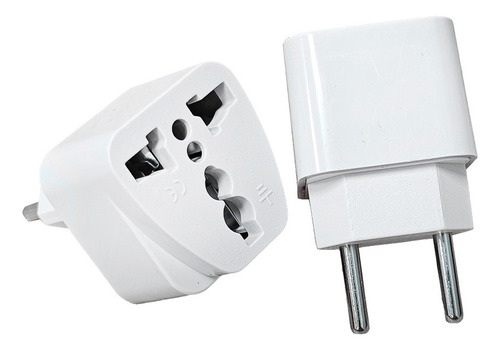 Adaptador Universal De Tomada 10a 250v 2 Pinos Padrão Brasil 110v/220v