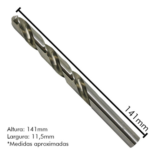 Broca Aco Rapido Irwin 11,5mm - Kit C/5 Unidades