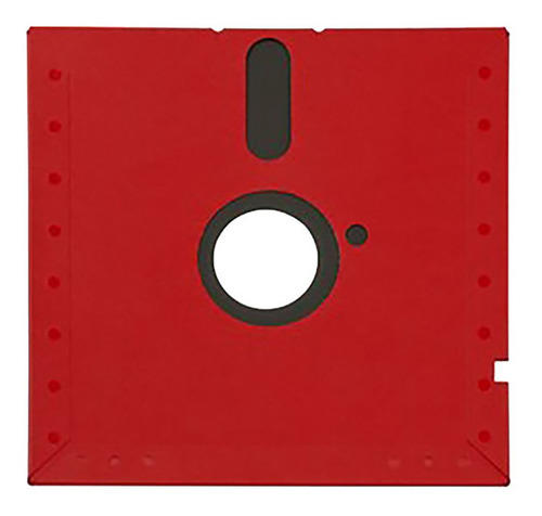 Floppy Diskette Disco 5.25 5 1/4 Color Rojo Ds Dd 2s 2d Red