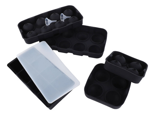 Bandejas De Hielo Cuadradas, Bandeja Grande De Silicona, Fác