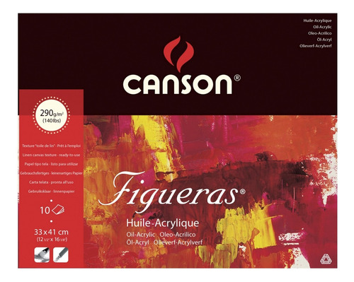 Bloco Canson Figueras 290 g/m2 33x41 10 hojas