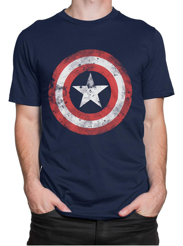 Capitán América Hombres Vengadores Capitán América Camiseta 