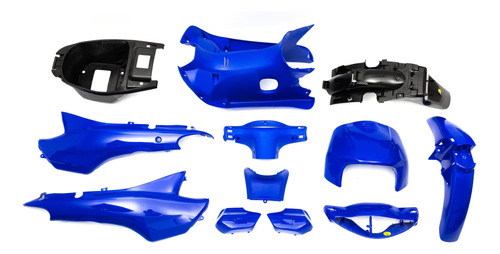 Kit Plasticos Completo Gilera Smash / Bit / Energy Azul Vc