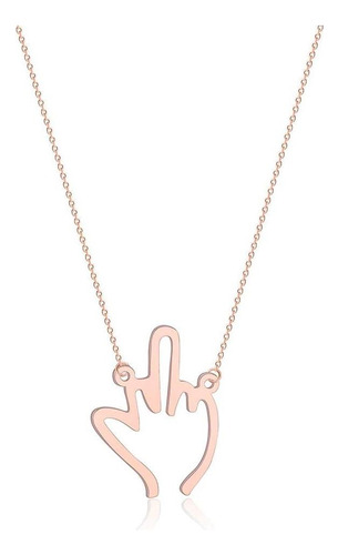 Colar De Dedo Médio De Aço Inoxidável Yooestores82, Colares