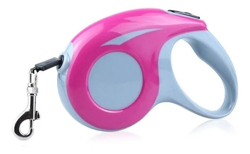 Imagem 5 de 6 de Guia De Passeio Retrátil Pet Cachorro 3 Mts Rosa Tensão 20kg