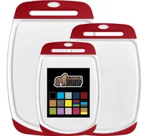 Comprar El Juego De 3 Tablas De Cortar De Cocina Reversibles Y Durad