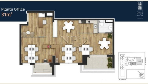 Imagem 7 de 11 de Ayla Moema Sala Comercial | Npi Imoveis - V-5852