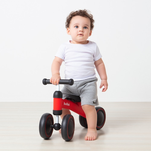 Bicicleta Apoio Andador Bebê Infantil Equilíbrio Buba Outlet Cor Vermelho