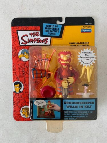 Los Simpsons Playmates Figura Serie # 14 Groundskeper Willie