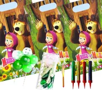 Comprar Bolsa Cotillon Plastica Sorpresa Fiesta Masha Y El Oso 