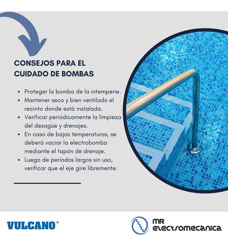 Bomba Autocebante 1/2 Hp Vulcano Piscinas Bae050