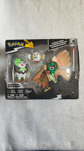 Evolution Pack Pokémon Rowlet + Dartrix + Decidueye