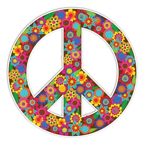 Sticker Paz Flores Color Hippie Megan J Designs