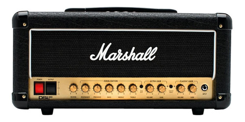 Amplificador Marshall DSL DSL20HR Valvular para guitarra de 20W cor preto 230V