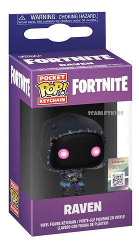 Llavero Funko Fortnite Raven Funko Pocket Pop Scarlet Kids