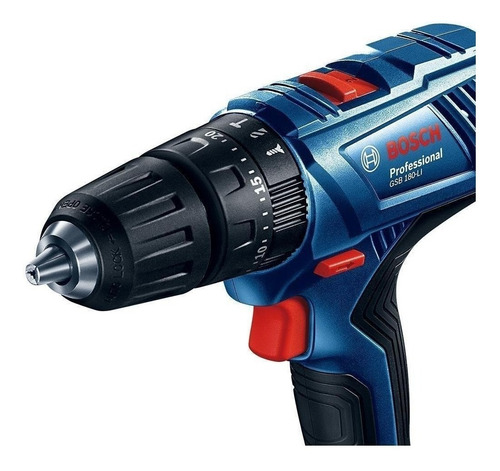 Imagen 3 de 4 de Taladro percutor atornillador inalámbrico de 13mm Bosch GSB 180-LI SOLO 18V 220V