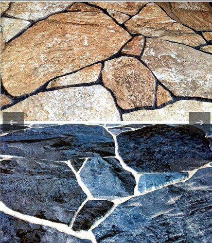 Molde Concreto Estampado Roca Fragmentada Pro Uso Rudo Forma Rectangular