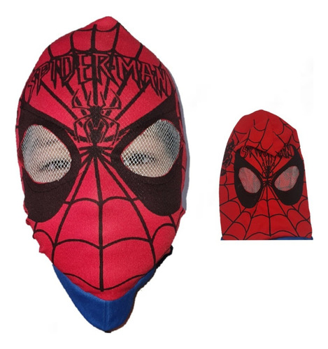 Spiderman Hombre Araña Mascara De Tela