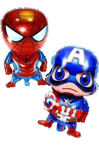 Globos Avengers Spider Man Metalizado X 10 U