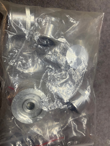 Knobs Gradiente Antigos Modelo St - Kit Com 5 Peças Aluminio (Usado)