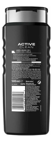 Nivea Men Deep Active Clean Charcoal Body Wash, Cleansing Bo
