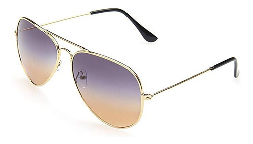 Lente De Sol Unisex Huayi Estilo Aviator Unisex Gold