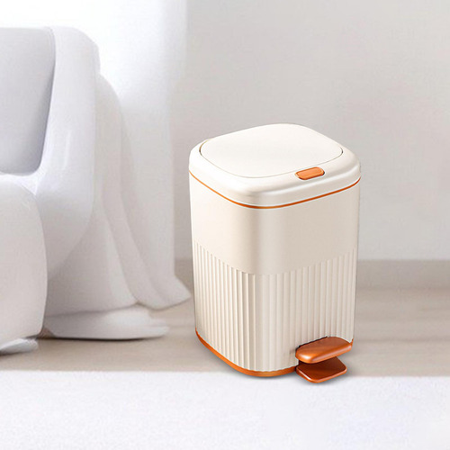 Cubo De Basura Con Pedal Para Cocina, Cesta De Papel, 10l