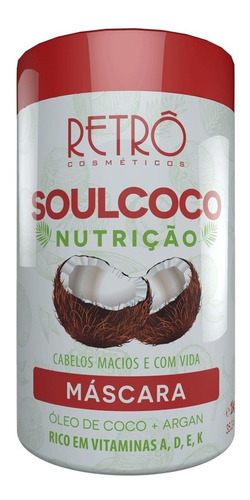 Retrô Cosméticos Máscara Nutrição Profunda Soul Coco 1kg