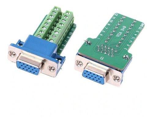 D-sub Db15 Vga Enchufe Hembra Tipo Tornillo Diy Conector