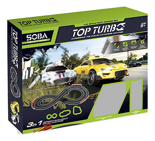 Pista De Auto Doble Anillo Con Controles Top Turbo Citykids CKSUR1078