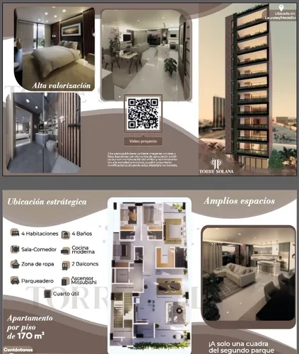 Nuevo Proyecto En Laureles Segundo Parque De Laureles 170 Mt2 Cerca A Todo Exclusivo! Apartamento Por Piso De 170m² Con Acabados Modernos En Laureles
