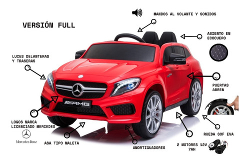 Vehiculo Infantil 12v Licenciado Mercedes Amg