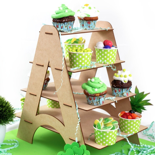 Imagen 5 de 8 de Kit Candy Bar Para Mesa De Dulces Cupcakes #17