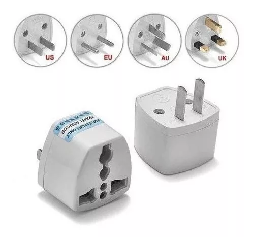 5x Pack Adaptador enchufe americano 5 Colores 1200W - ELECTROART