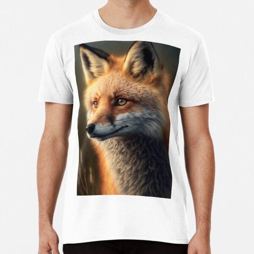 Remera Stunning Red Fox Face Algodon Premium 