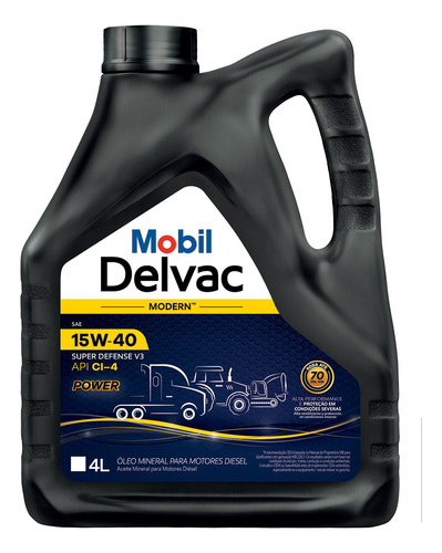 Lubricante Mobil Delvac Power 15w40 4lts Diesel