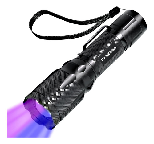 Uv Con Zoom Led 395nm Ultra Violeta Negra Linterna Antorcha 