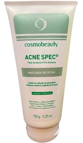 Máscara Secativa Acne Spec Pele Oleosa Cosmobeauty