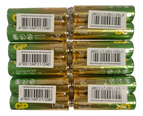 Pila Aa Alkalina Gp Ultra Paquete X 12