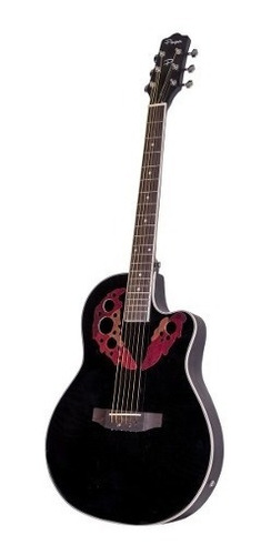 Guitarra Electroacustica Caja Parquer Majestic Ovation Negra
