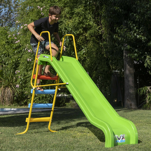 Sube Y Baja Giratorio + Tobogan 4 Escalones Pvc Combo !! Color Amarillo