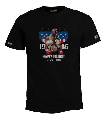 Camiseta Mike Tyson Boxeador Heavy Weight Champion Bto